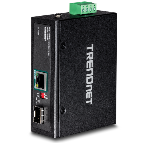 Trendnet TI-PF11SFP Industrial SFP to Gigabit PoE+ Media Converter