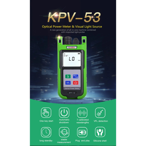 KPV-53 Optical Power Meter with Built-in Visual Fault Locator KPV-53 Optical Power Meter with Built-in Visual Fault Locator