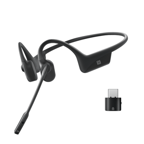 Shokz OpenComm 2 UC USB-C Bluetooth Bone Conduction Headset Black  C110-AC-BK-US - Best Buy