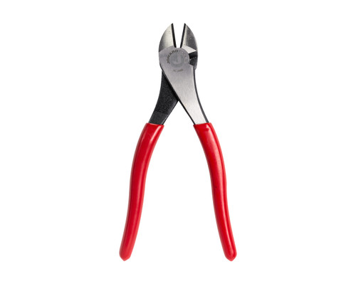 High Leverage Diagonal Cutting Pliers, Angled Head, 8"