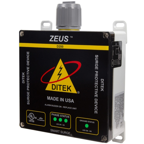 120/240 VAC Split Phase, 3W(+G), 200kA, SPD Type 1 & 2, UL1449 Listed