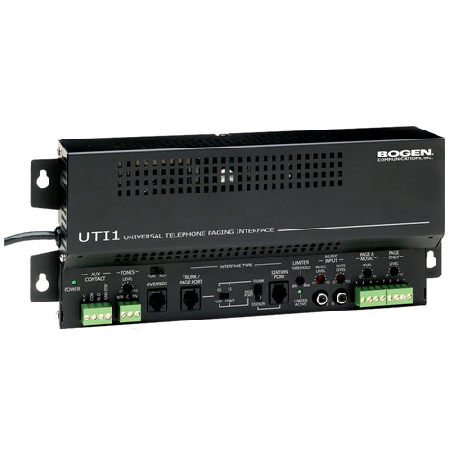 Bogen UTI1 Single-Zone Universal Telephone Interface Bogen UTI1 Single-Zone Universal Telephone Interface