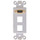 2 Port Keystone Decorator Plate with VGA Pass Thru