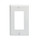 2 Port Keystone Decorator Plate with VGA Pass Thru