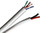 Composite Cable CAT5E 350Mhz 24AWG UTP Solid + 18AWG 2/C White