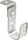 2" J Hook Cable Support Hooks with an Angle Bracket Attachment