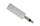 3.5 mm, Silver Metal, Audio Plug for Microphone Extensions
