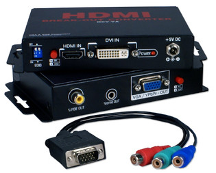 HCV-VA HDMI DVI CONVERTER TO VGA OR RGB SIGNAL