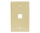 1 Port Keystone Plate Ivory