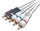50' Python Component Video Cables RGB Plus Left/Right Audio 5 x RCA