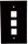 3 Port Keystone Plate Black
