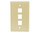 3 Port Keystone Plate (310-203) Ivory
