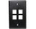 4 Port Keystone Plate (310-204) Black