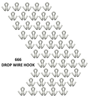 B DROP WIRE HOOK (RAM'S HORN)