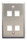 4 Port Keystone Stainless Steel Plate