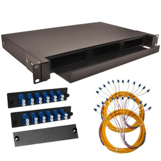24 Port | LC SM | Rack Mount | Fiber Enclosure | Fiber Splice Pig Tail
