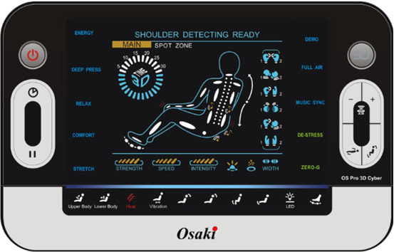 Osaki 3D-Pro Cyber, Full Size Easy to Use Remote