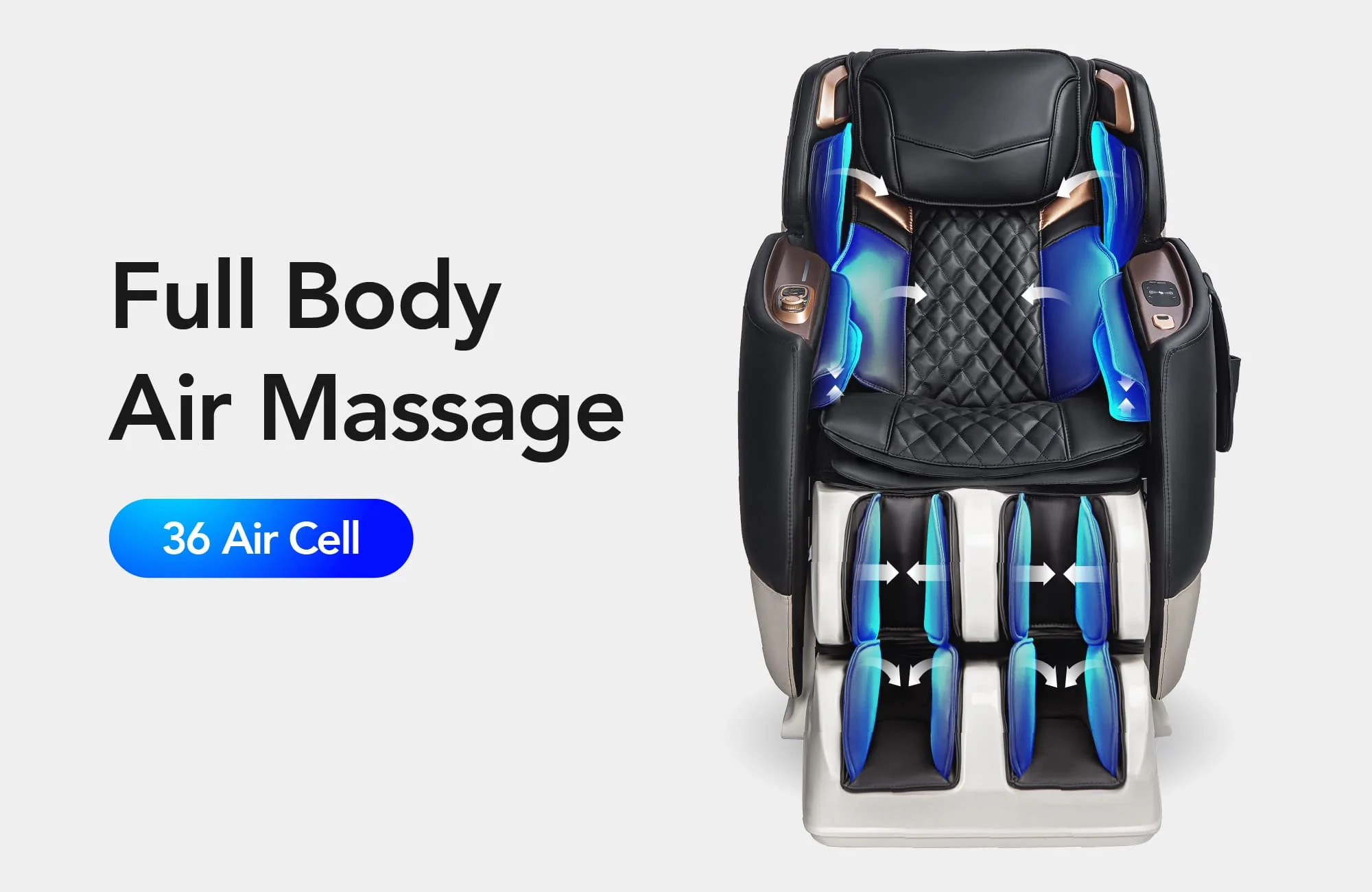 AmaMedic Juno II Massage Chair, Full Body Air Massage