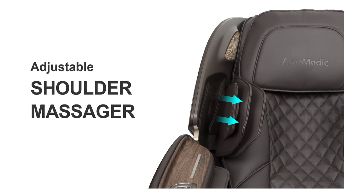 AmaMedic Hilux Massage Chair, Adjustable Shoulder Massager