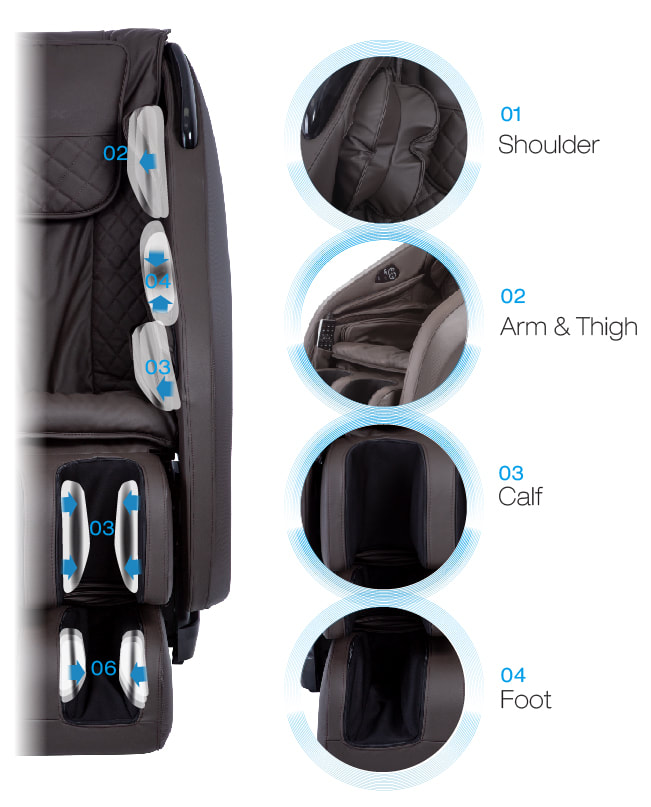 Apex AP-POMP Massage Chair, Next Generation Air Massage