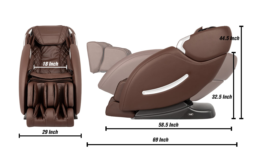 Osaki OS-4000XT Full Body Massage Chair, Dimensions