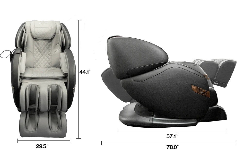 Osaki OS-Champ Massage Chair, Dimensions