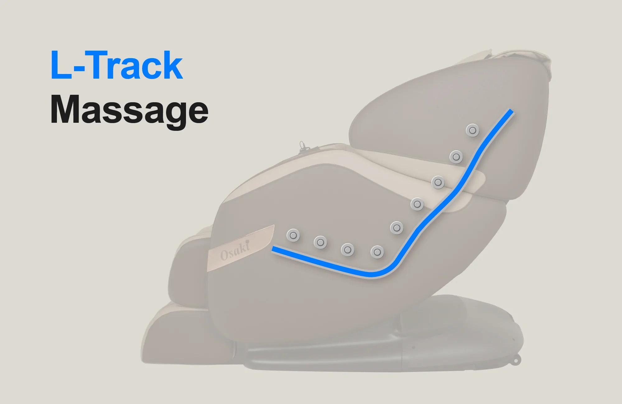 Osaki OS-Champ Massage Chair, L-Track rolling system