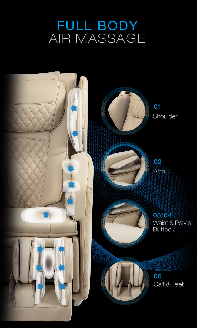 Osaki OS-Pro Soho Massage Chair, Full Body Air Massage