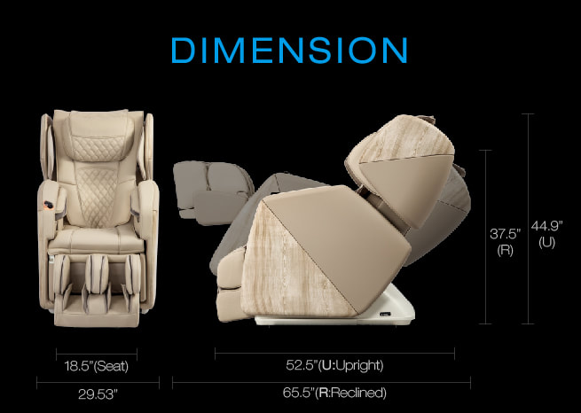Osaki OS-Pro Soho Massage Chair, Dimensions