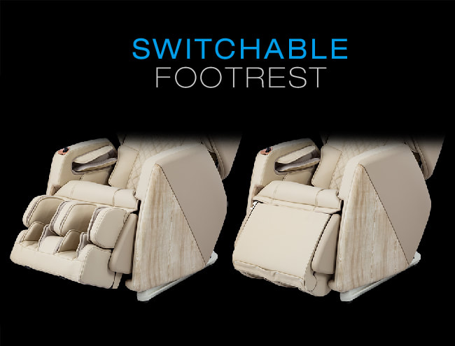 Osaki OS-Pro Soho Massage Chair, Switchable Footrest