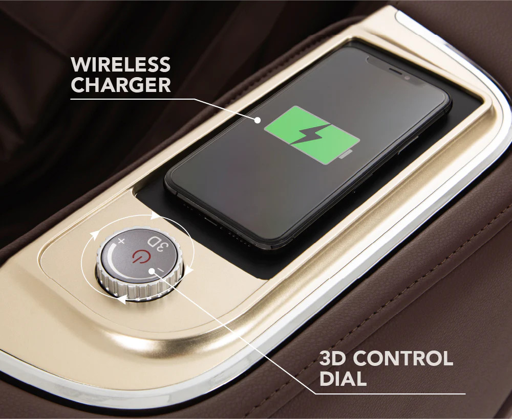 Otamic Signature Massage Chair, Wireless Charger & 3D Control Dial