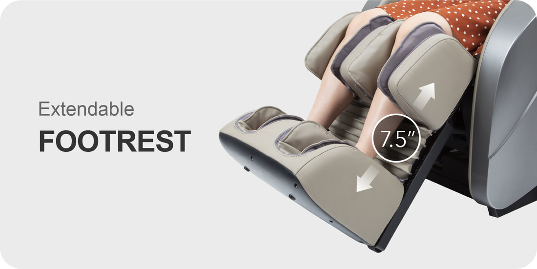 Titan Oppo 3D Massage Chair, Extendable Footrest