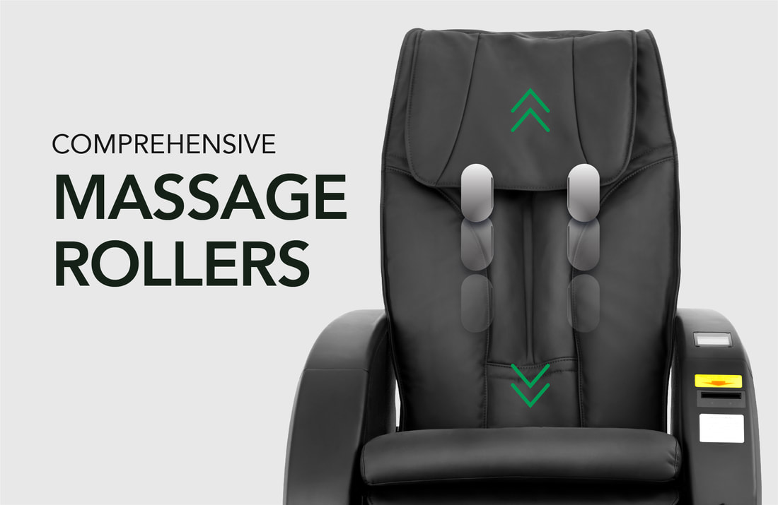 Titan Vending Massage Chair, Comprehensive Massage Rollers