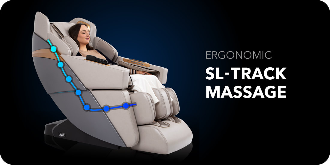 Allure Ador Massage Chair, Ergonomic SL-Track Massage