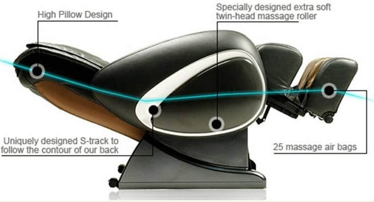 Osaki OS-4000T Full Body Massage Chair, ​Auto Recline and Leg Extension