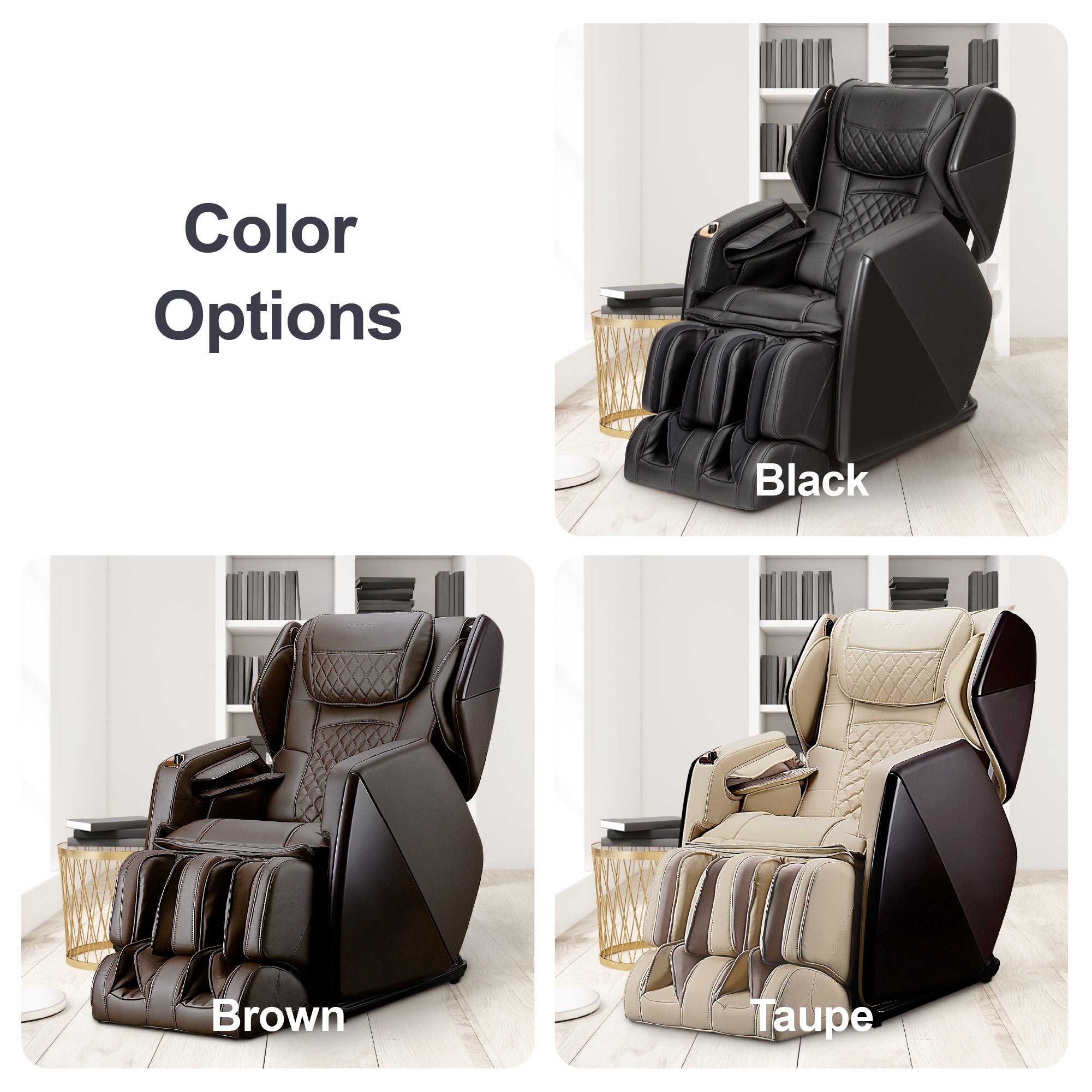 Osaki OS-Pro Soho II Full Body Massage Chair, Colors