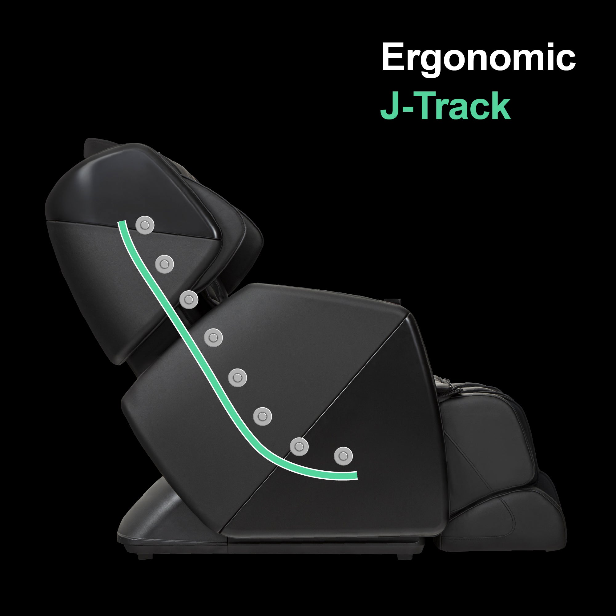 Osaki OS-Pro Soho II Full Body Massage Chair, ​J-Track Massage