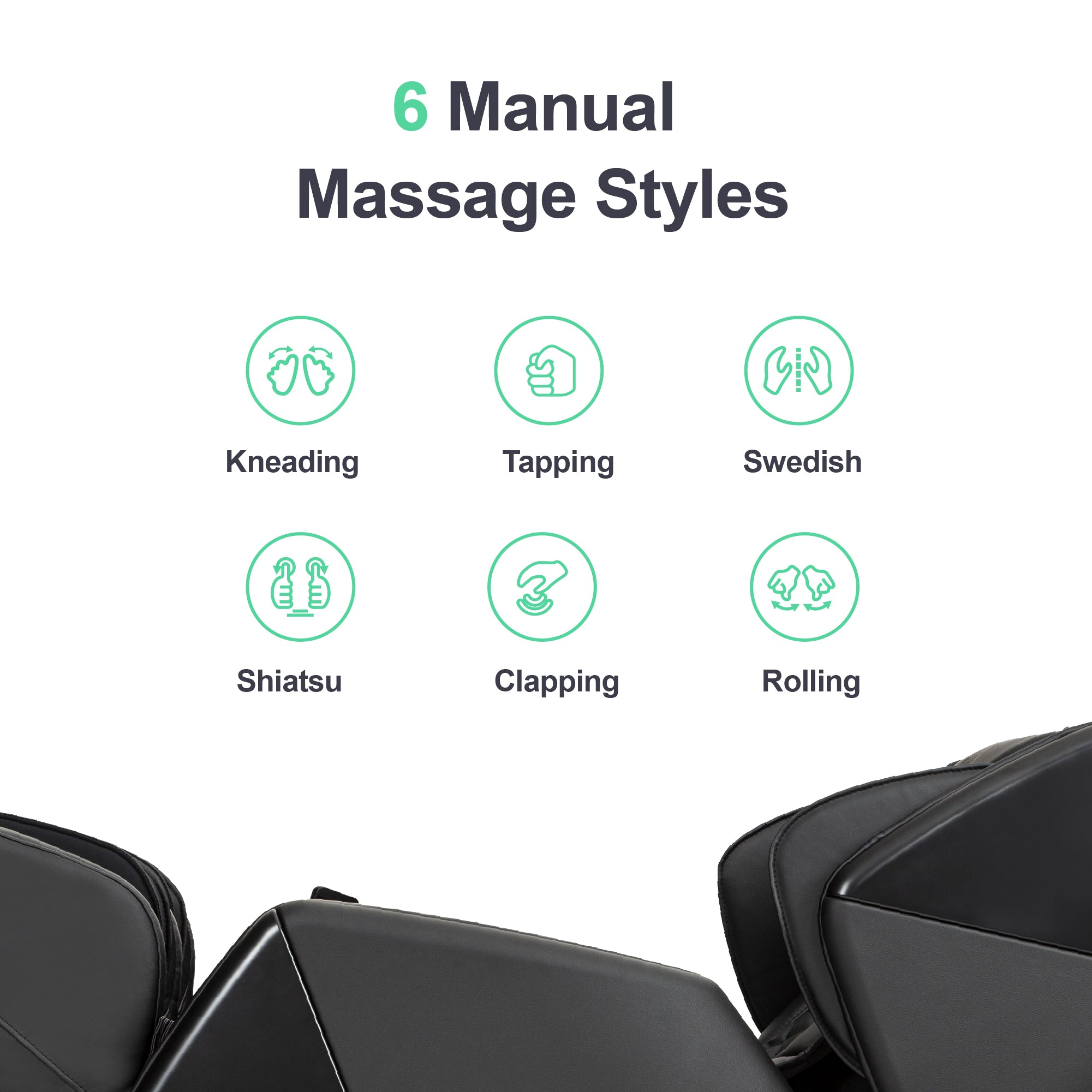 Osaki OS-Pro Soho II Full Body Massage Chair, 6 Manual Massage Styles