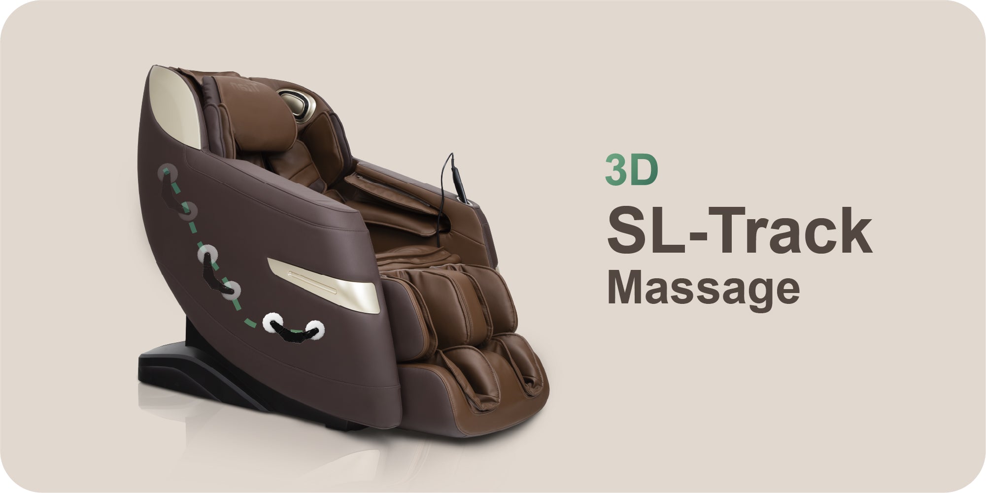 Titan 3D Quantum Full Body Massage Chair, 3D SL-Track Massage