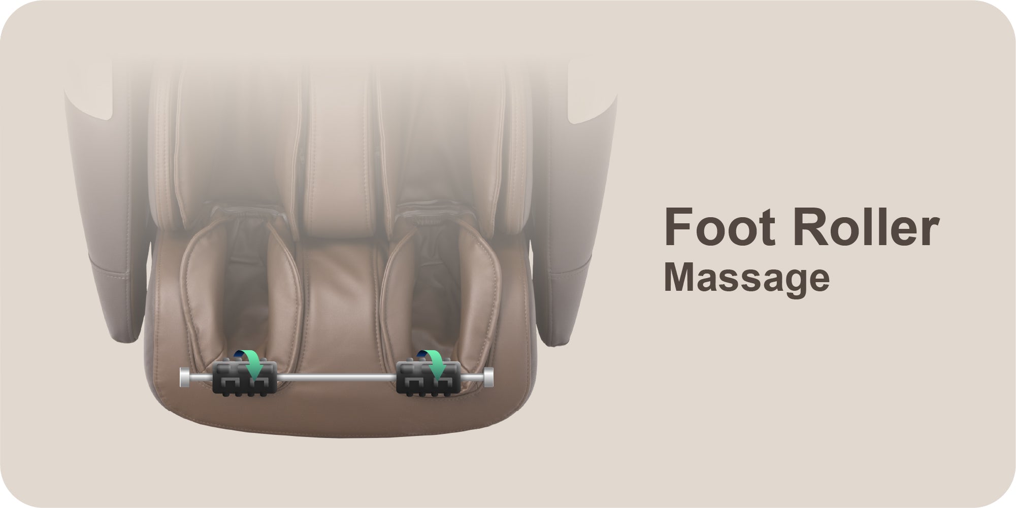 Titan 3D Quantum Full Body Massage Chair, Foot Rollers