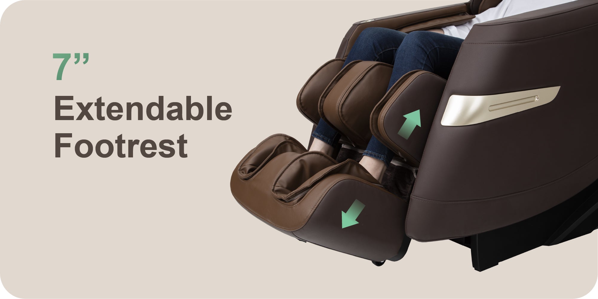 Titan 3D Quantum Full Body Massage Chair, Extendable Footrest