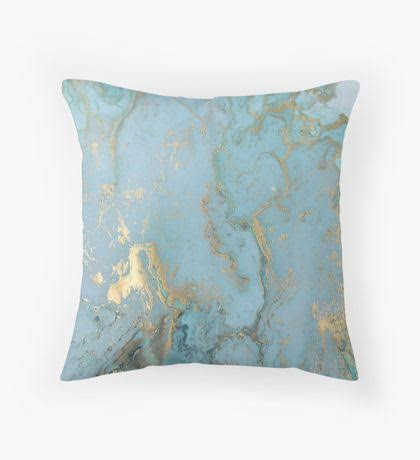 blue marble pillow