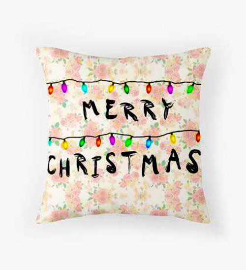 Merry Christmas lights Pillow