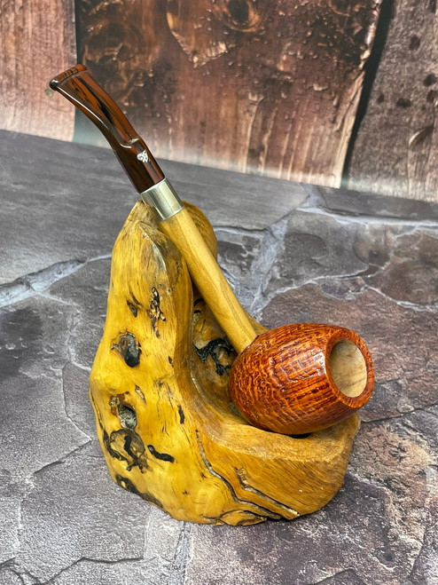  Luigi Viprati Sandblasted Tall Egg Briar Pipe 
