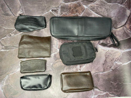 Lot of Pipe Cases and Tobacco Pouches