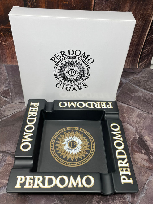Perdomo Melamine Ash Tray - Black Matte