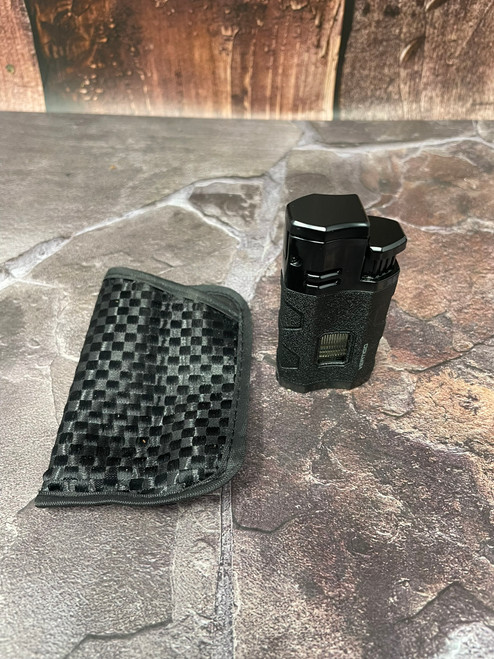 Lotus Vertigo Envoy Triple Torch Cigar Lighter - Black
