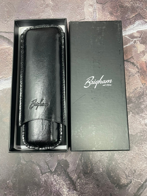  Brigham 2F Corona Cigar Case - Black 