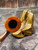 Vintage Caricchi CC Bent Dublin Smooth Tobacco Pipe | Handmade Italy Estate Pipe with Stunning Flame Grain & Black Stem