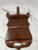 Vintage 3 Tier Wooden 17 Pipe Rack Wall Mount | Tobacco Pipe Holder Stand Dark Stain | Pipe Display Rack
